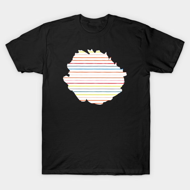 Marker Summer Stripes T-Shirt by ninoladesign